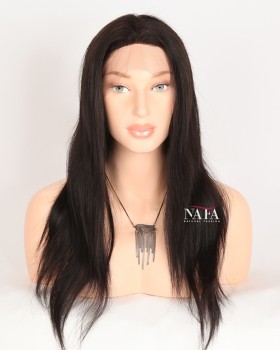 Affordable 18-Inch High Quality Black Remy Human Hair Wig