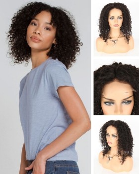 closure curly wigs