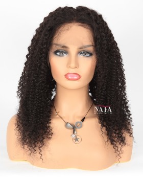 Human Hair Kinky Curly Afro Wig For African American
