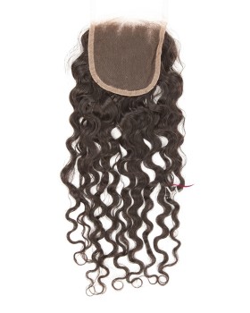 Medium Brown Lace Closure Molado Curl 4x4 Closure