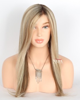 best-monofilament-top-highlight-honey-blonde-wig-with-brown-roots