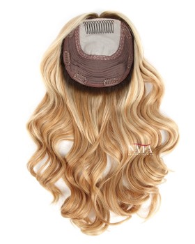 Ombre 7x7 Transparent Hd Lace Closure Curly Human Hair Topper