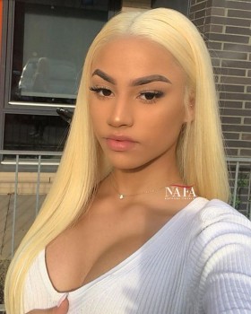 Cheap 613 Frontal Blonde Human Hair Wig