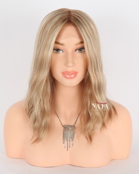 12-inch-wavy-honey-blonde-human-hair-wig-with-highlights