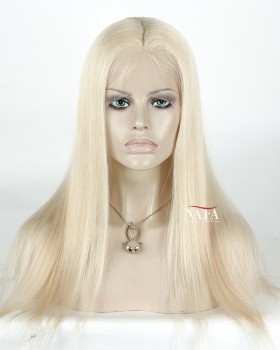 White Human Hair Wigs Long White Hair Wig