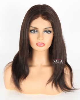 Yaki Full Lace Wigs Human Hair in Color 2