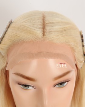 12-Inch 613 Blonde Human Hair Medical Wig