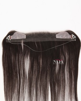 12-Inch Black Hairline Wig Topper for Thinning Hairline