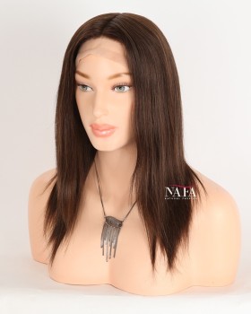 12-Inch Short Black Human Hair Wig That Looks Real