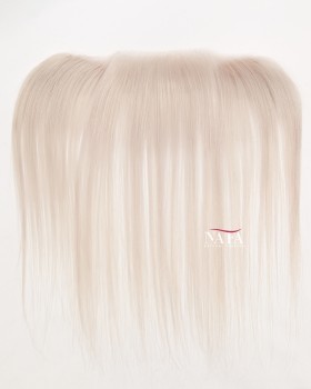 12-Inch White Hair Piece Hairline Wig Topper for Women
