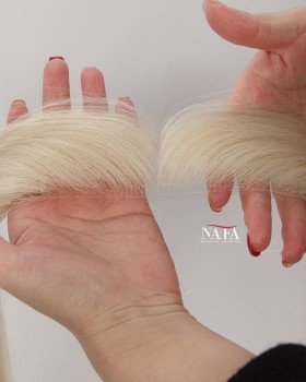 12-Inch White Women's Halo Hairline Topper