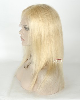 14 Inch Blonde Lace Front Human Hair Wig