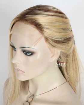16-inch-blonde-lace-front-glueless-wig-womens-brown-and-blonde-hair-wig