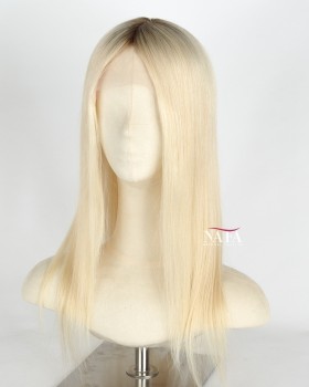 16-inch-blonde-ombre-color-brown-human-hair-wig