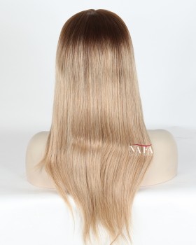 16-inch-brown-roots-blonde-ombre-straight-human-hair-lace-wig