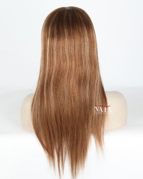 16-inch-brown-wig-with-blonde-highlights-straight-wig