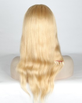 16-inch-light-blonde-silk-top-glueless-lace-front-human-hair-hair-wig