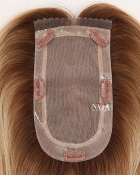 16-Inch Blonde Silk Top Hair Topper for Top Of the Head Hair Loss