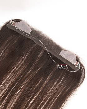 16-Inch Natural Brown Hairline Topper for Women's Thinning Hairline