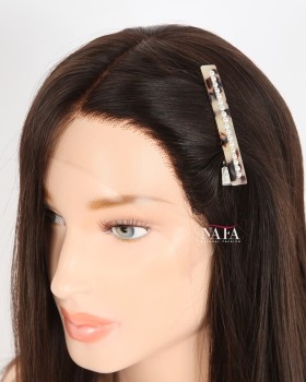 16-inch Natural Brown Small Cap Size Lace Front Wig