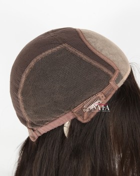 16-Inch Natural Human Hair Straight Wig