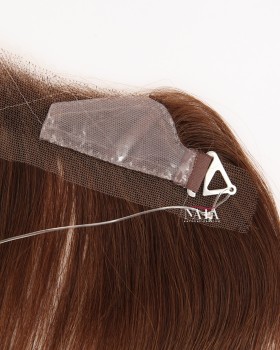 16-Inch Straight Brown Hair Hairline Topper for Receding Hairline