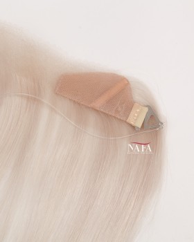 16-Inch White Hairline Topper for Receding Hairline