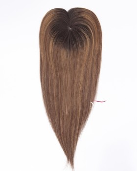 16 Inch 100 Human Hair Silk Top Base Hair Topper Real Human Hair 