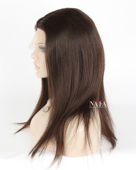 16 Inch European Human Hair Hd Transparent Lace Wig