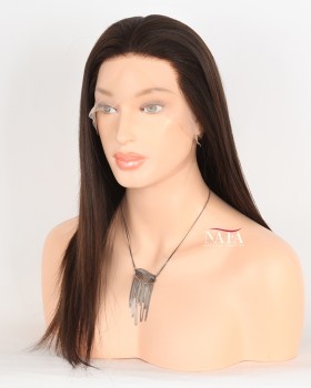 16 Inch European Human Hair Hd Transparent Lace Wig
