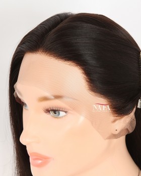 16 Inch Malaysian Straight Silk Top Full Lace Human Hair Wig