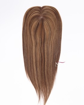 16 Inch Silk Base Lace Hair Topper Real Human Hair 