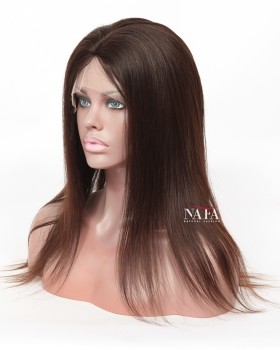 16 Inch Silk Top Full Lace Human Hair Wigs Real Hair Human Wig