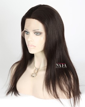 16 Inch Straight Silk Top Base Full Lace Wig