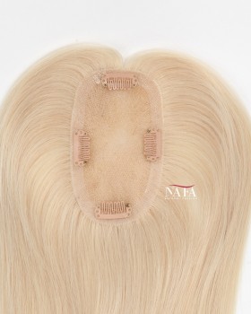 16 Inch White Platinum Blonde Ladies Hair Piece