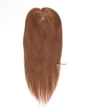16 Light Brown Silk Hair Topper for Women's Hair Loss