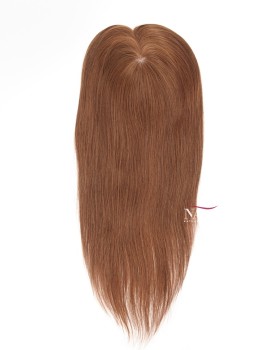 16 Light Brown Silk Hair Topper for Women's Hair Loss
