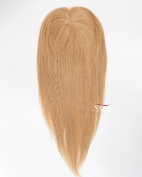 16 Strawberry Blonde Human Hair Topper for Women