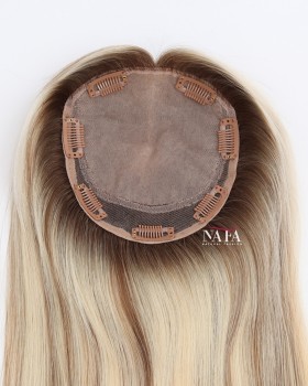 18-Inch Best Real Human Hair Wiglets and Toppers for Women's Thinning Hair