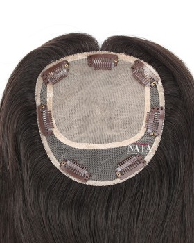 18 Inch Straight Virgin Women's Hair Pieces Wiglets