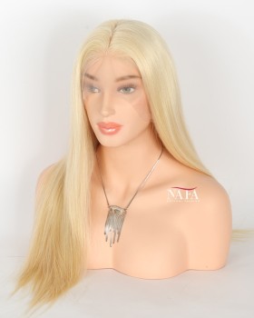 20-Inch 180 Density 613 Blonde Human Hair Wig