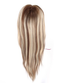 20 Inch Full One Length Best Realistic Silk Hair Topper for Women 