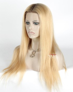 20 Inch Straight Honey Blonde Ombre Sportlight Wig