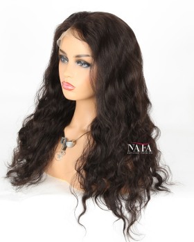 20 Inch Wig Length Real Human Hair Long Lace Front Wig