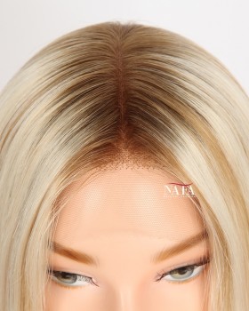  20-inch Pre-plucked Undetectable Lace Human Hair Wig