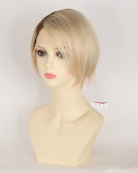  6-Inch Short Ombre Blonde Hair Pixie Cut Wig for Short Hair