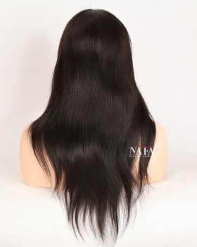 Affordable 18-Inch High Quality Black Remy Human Hair Wig