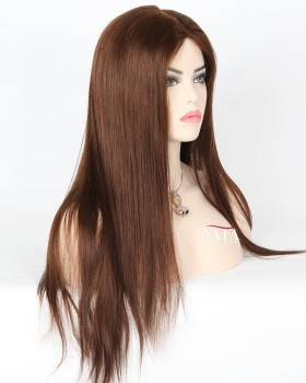 Best 20-Inch Glueless Full Lace Medium Brown Color 4 Wig