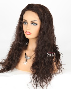 Best Natural Looking Natural Hair Long Black Wavy Wig