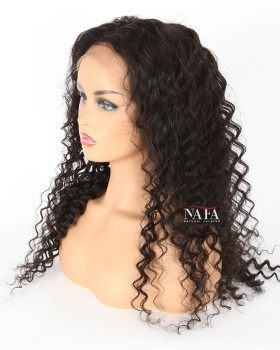 Black 150 Density Human Hair Curly Wig